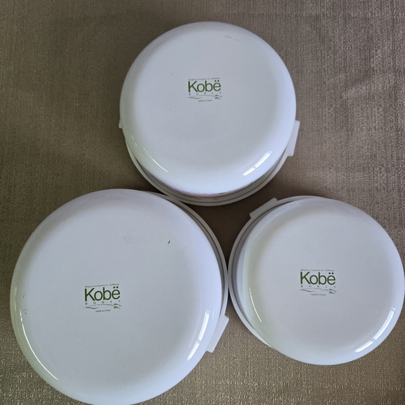 KOBË BOWLS | Vintage Enamelware Nesting Bowls in Floral 3-pc Set - Picture 12 of 16